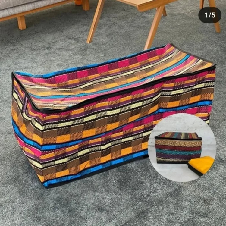 باکس(بوقچه)جاجیم زیپدار سایز 10 مناسب برای لحاف و تشک