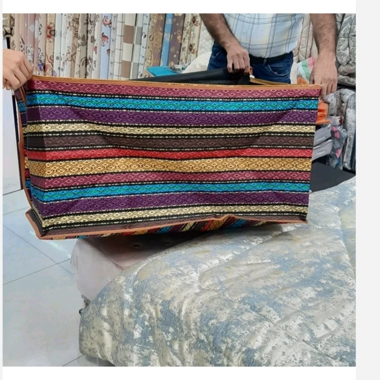 باکس(بوقچه)جاجیم زیپدار سایز 8 مناسب لحاف و تشک