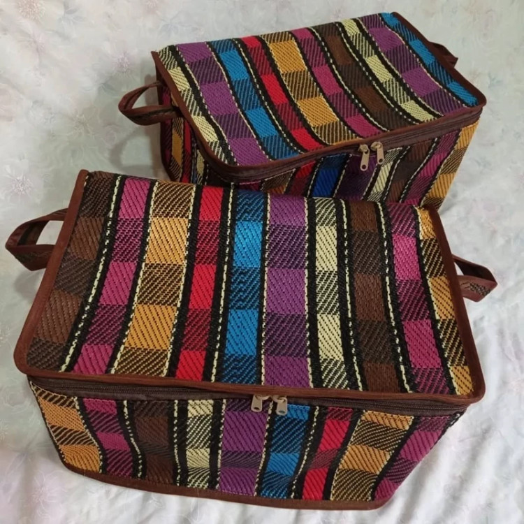 باکس(بوقچه)لباس جاجیم زیپدار سایز 2
