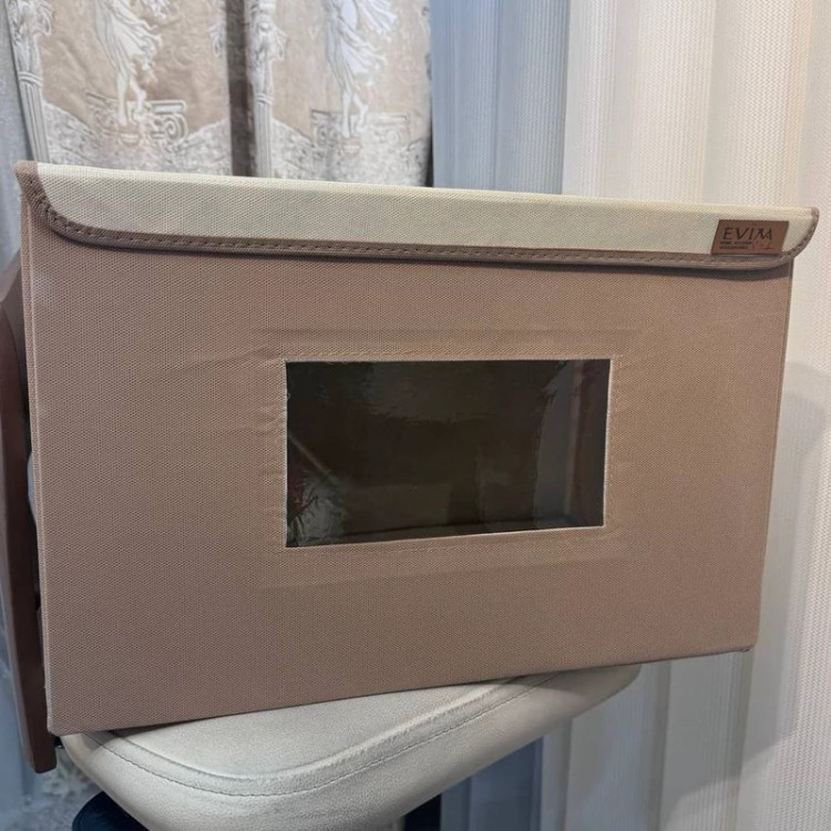 باکس لباس یا نظم دهنده تاشو جلو طلقی سایز 4 برند اویم