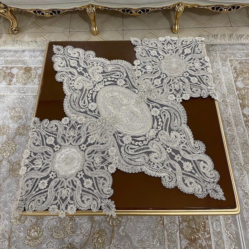 رومیزی سه تیکه ترک طرح ویکتوریا