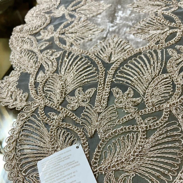 رومیزی مخمل سه تیکه