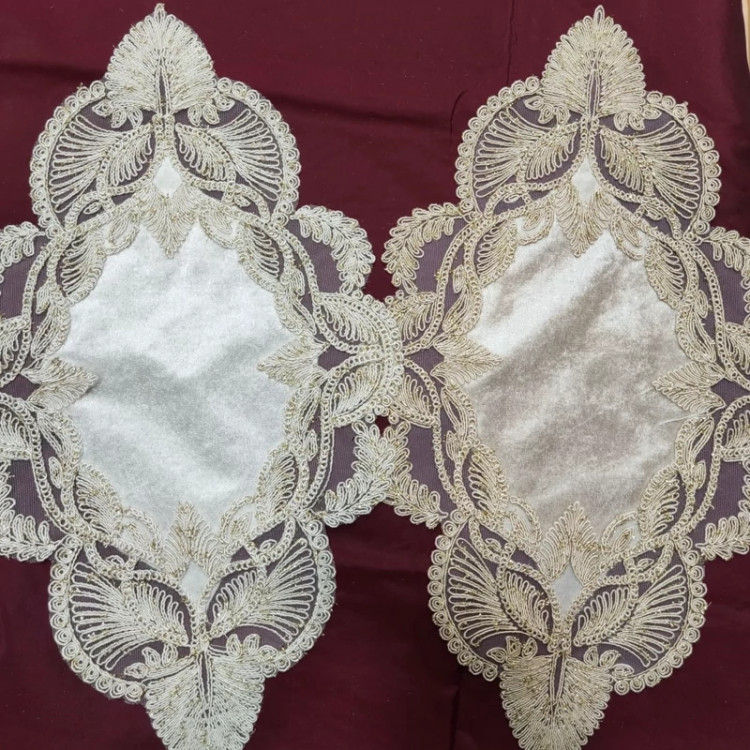 رومیزی مخمل سه تیکه